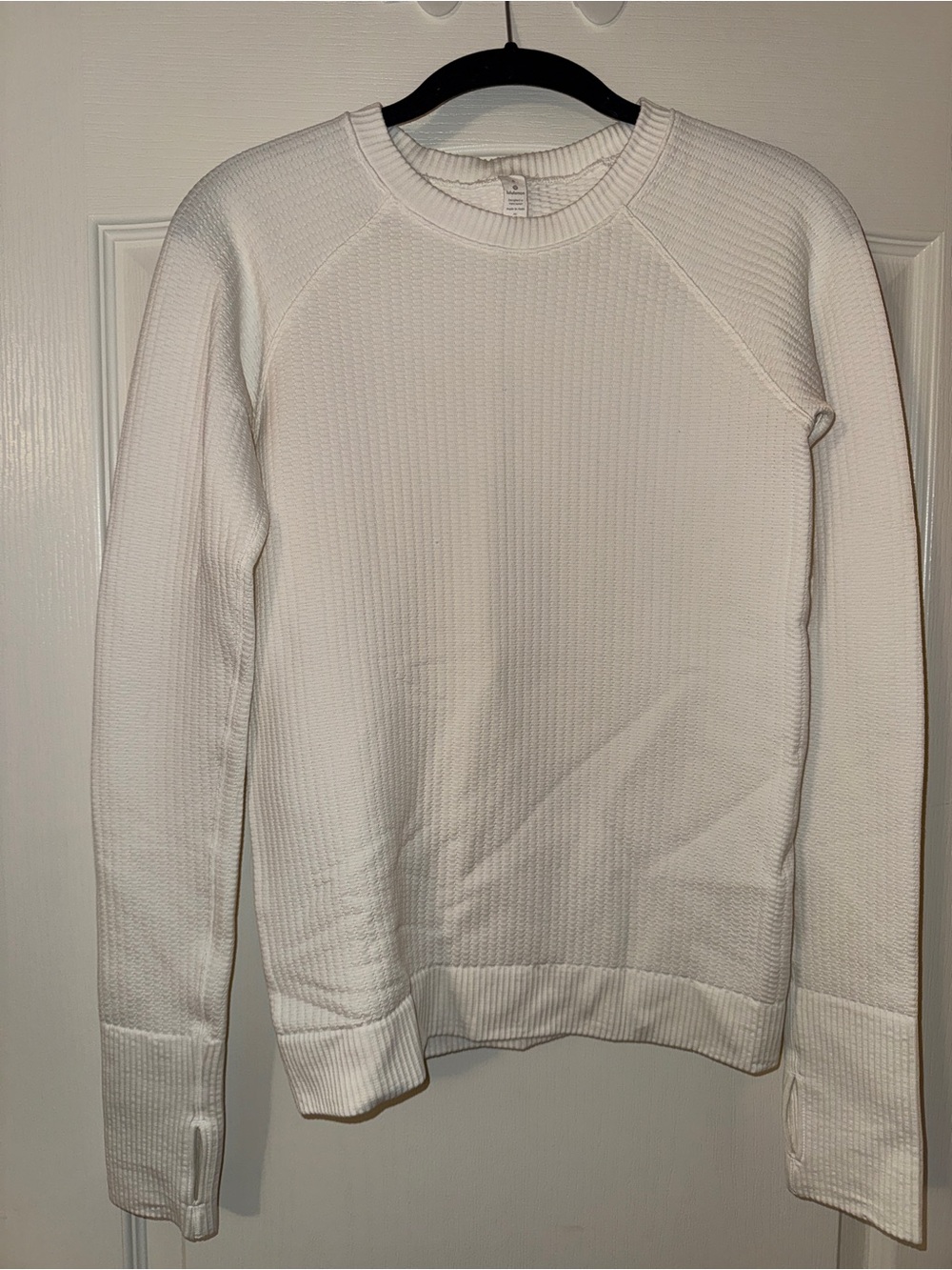 lululemon Rest Less LS Textured Top Sz 6